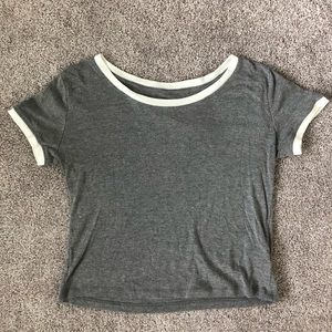 Aeropostale Size S Grey Baby Tee